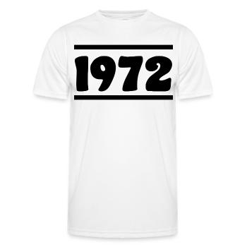 1972 Birthday 1972 - Men's Functional T-Shirt - white - Front - AI Model Male 178 dark (178cm)