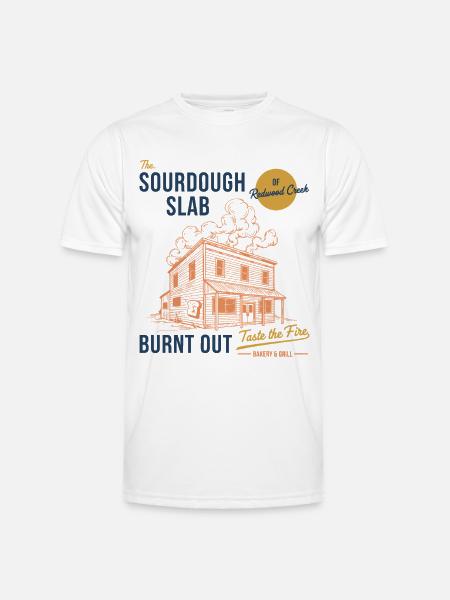 Sauerteigbrot-Backer Die Sauerteigplatte - Männer Funktions-T-Shirt - Weiß