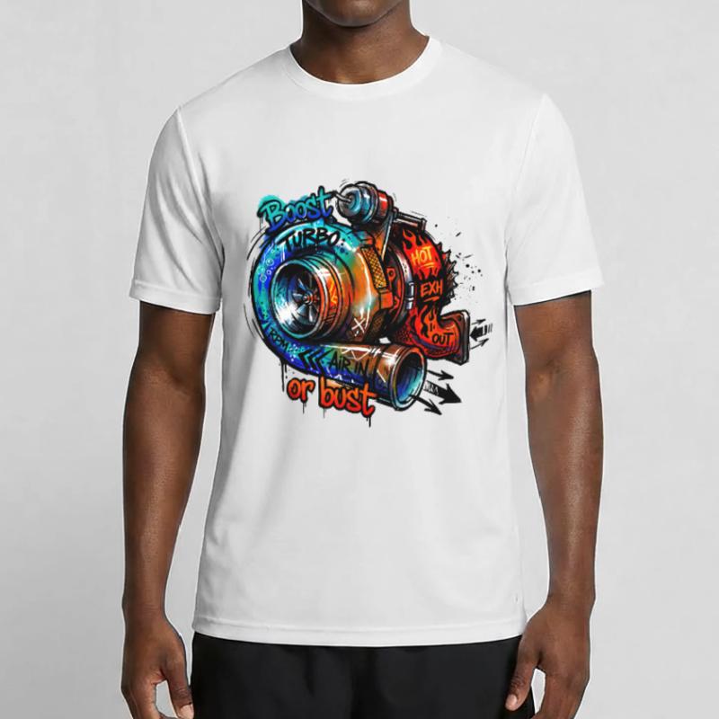 Turbo-Boost oder Bust Männer Funktions-T-Shirt