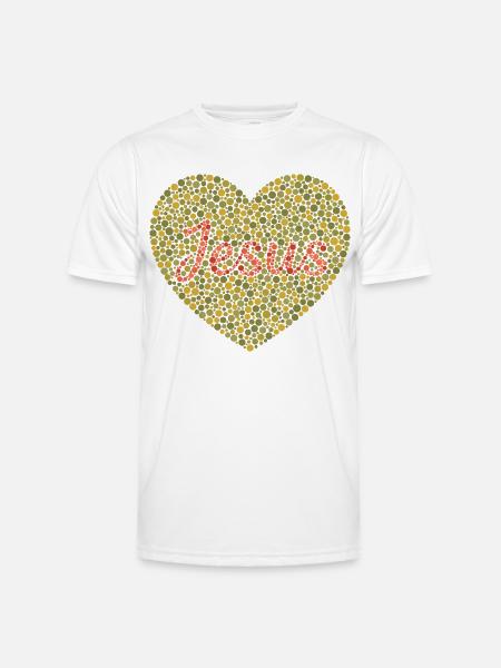 Jésus t’aime | Foi | Don - T-shirt sport Homme - blanc