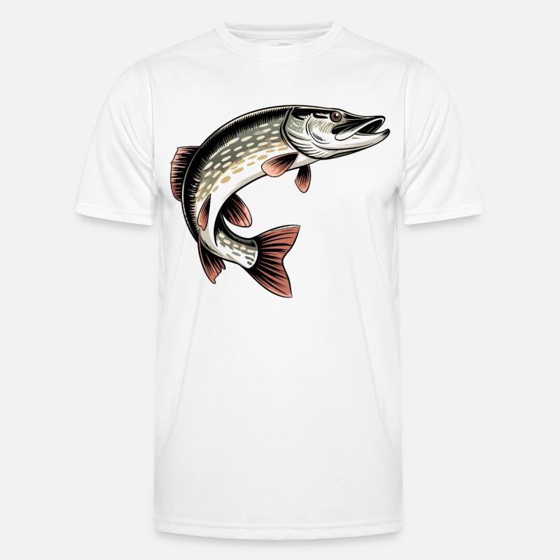 Predatory Pike - Men's Functional T-Shirt - white