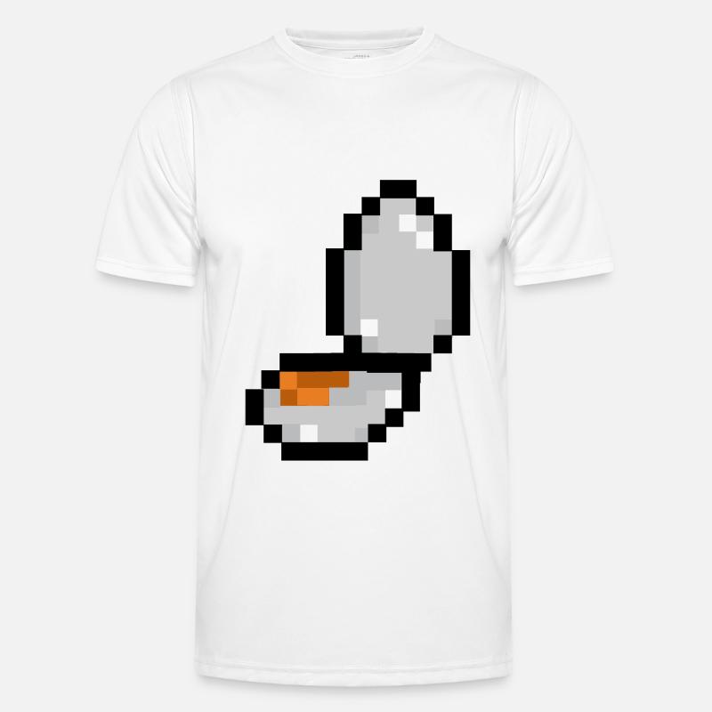 pixel egg - Men's Functional T-Shirt - white