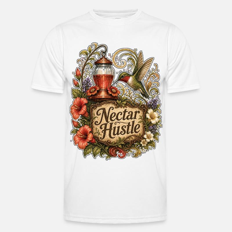 Nectar Hustle - Männer Funktions-T-Shirt - Weiß