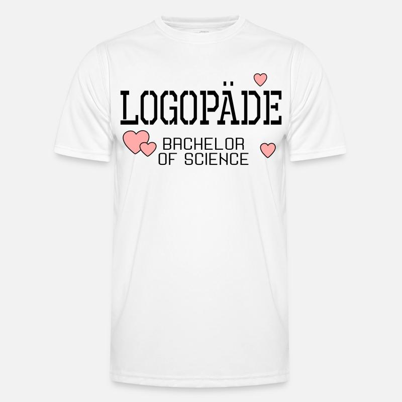 Logopäde Bachelor-Studium Logopädie - Männer Funktions-T-Shirt - Weiß