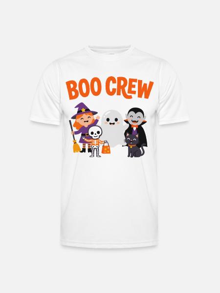 Boo Crew Halloween-Freunde - Männer Funktions-T-Shirt - Weiß