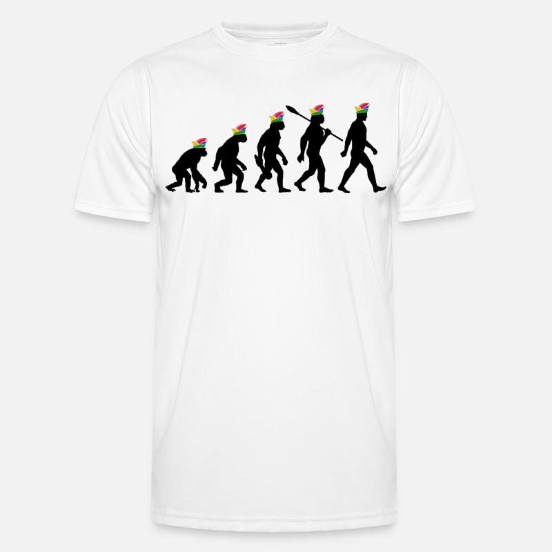 Homo Karnevalis | Evolution der Narren, Fastnacht Männer Funktions-T-Shirt