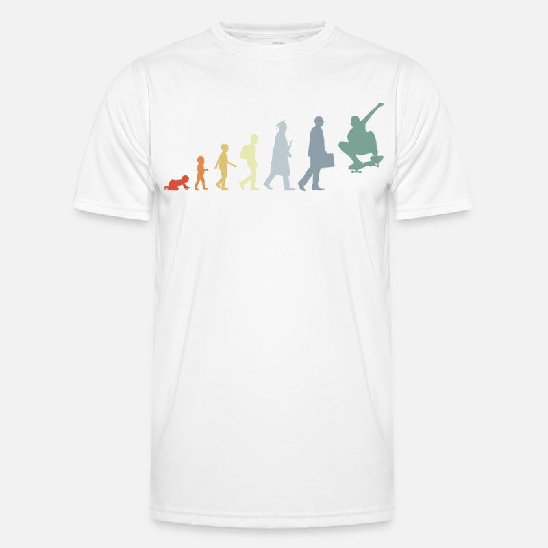 Skateboarder Evolution Männer Funktions-T-Shirt