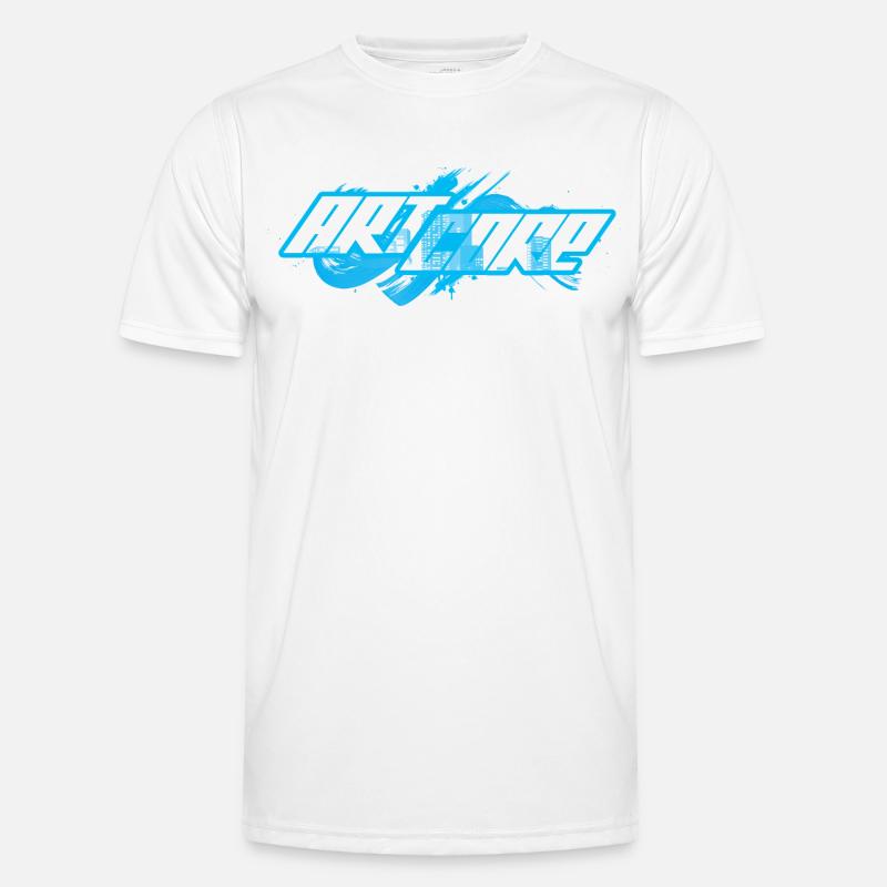 ArtCore graffiti Blue Splash pun Hardcore Men's Functional T-Shirt