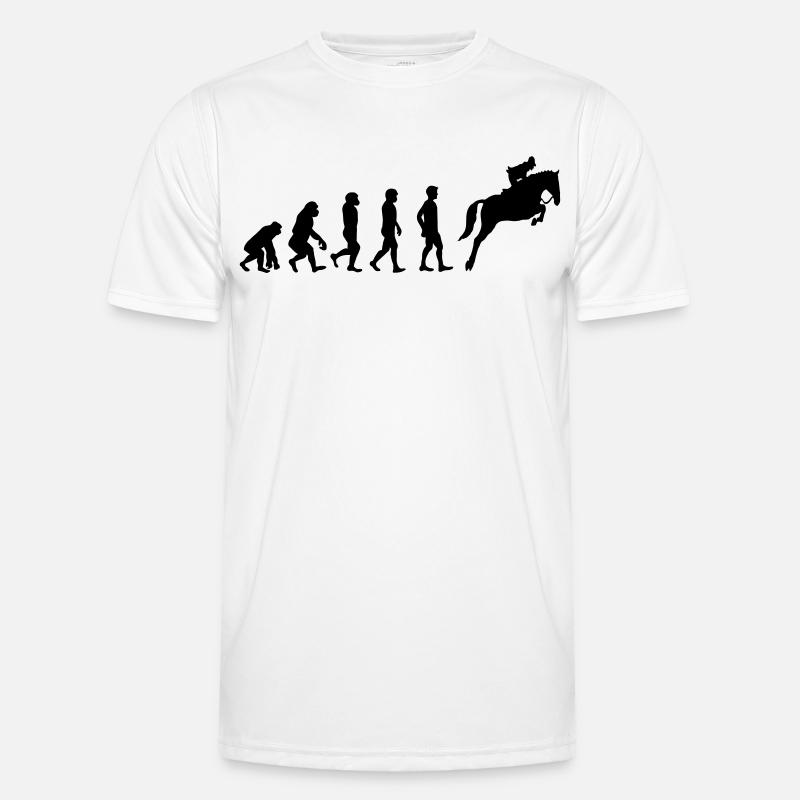 Horse evolution - Men's Functional T-Shirt - white