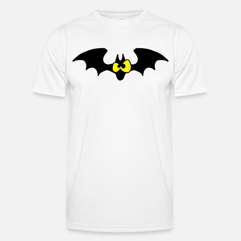 Staring Bat - Two Color Design - Men's Functional T-Shirt - white