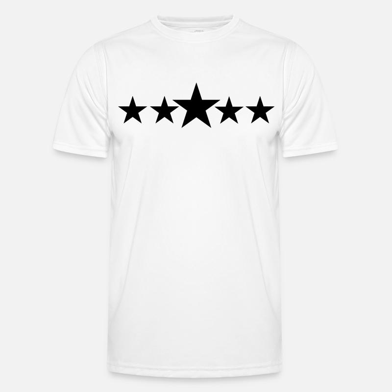 Five solid stars - Men's Functional T-Shirt - white