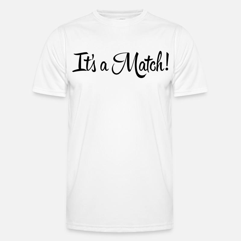 It's a Match! - Men's Functional T-Shirt - white