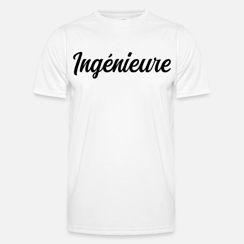 Technical Design Engineer Science Project - Men's Functional T-Shirt - white