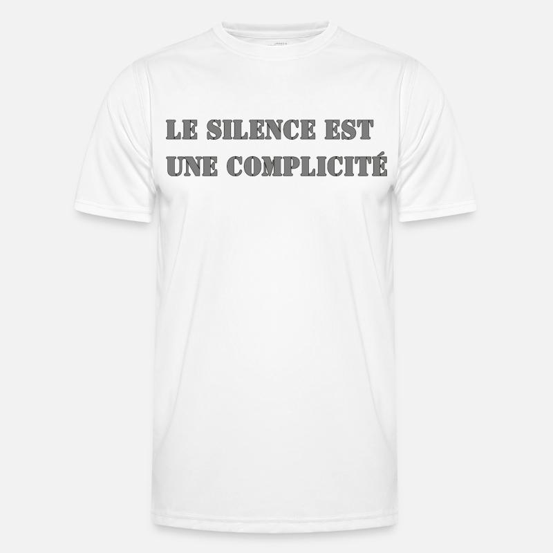SCHWEIGEN IST MITSCHULD Männer Funktions-T-Shirt