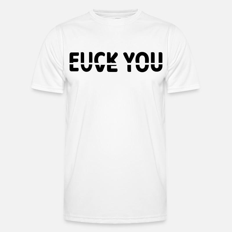 Ob ich dich liebe oder nicht # - Männer Funktions-T-Shirt - Weiß