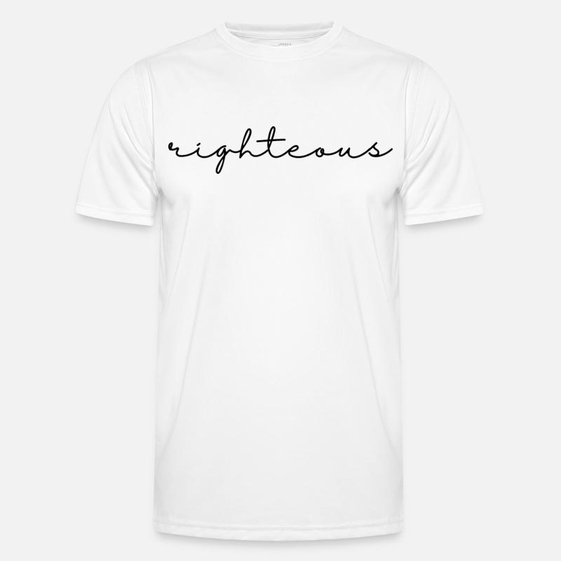 Righteous script - Men's Functional T-Shirt - white
