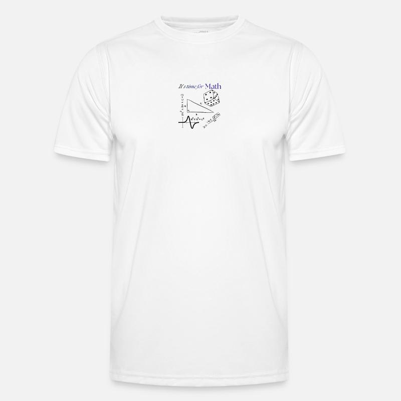 Its time for math - Men's Functional T-Shirt - white