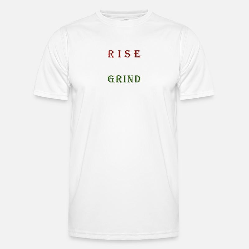 Conception de motivation Rising & Grinding T-shirt sport Homme