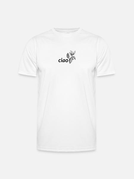 ciao kakao - Männer Funktions-T-Shirt - Weiß