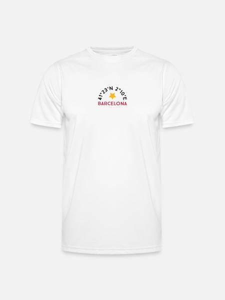 Barcelona - Men's Functional T-Shirt - white