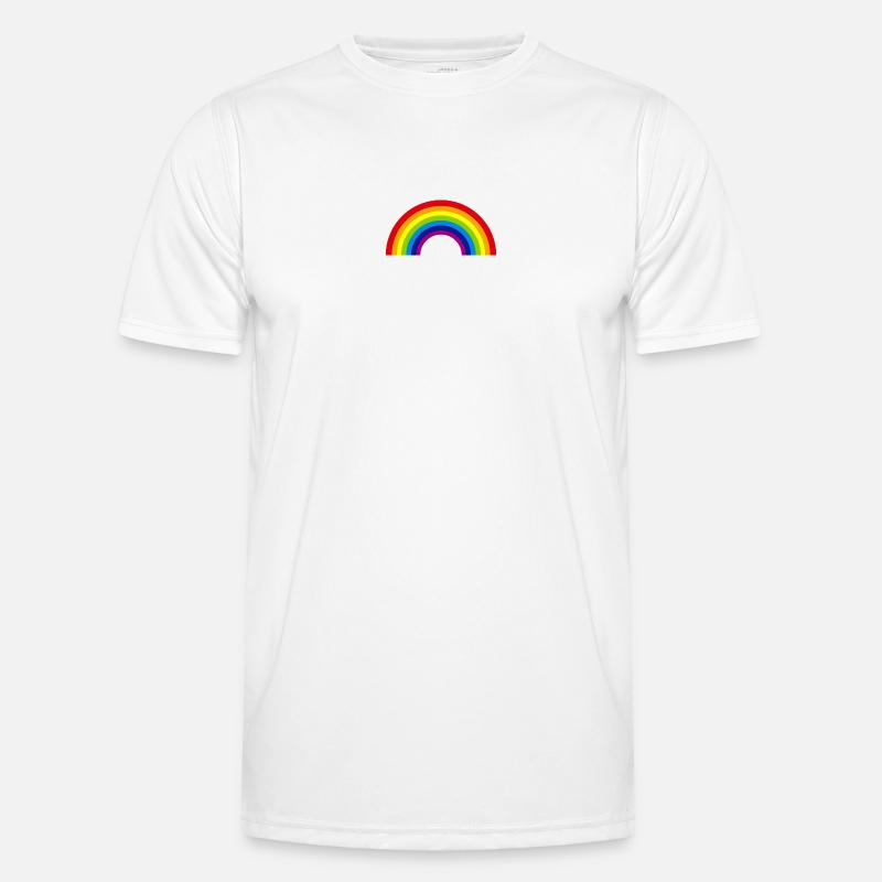 regenbogen Männer Funktions-T-Shirt