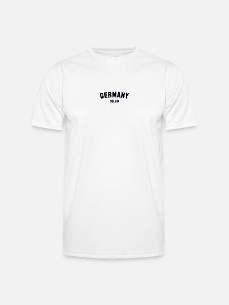 SELLIN Germany - Männer Funktions-T-Shirt - Weiß