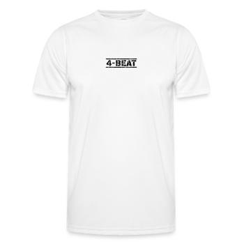 4 Beat - Men's Functional T-Shirt - white - Front - AI Model Male 178 dark (178cm)
