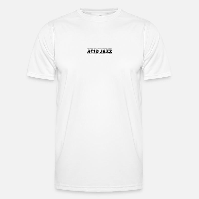 Acid Jazz - Männer Funktions-T-Shirt - Weiß