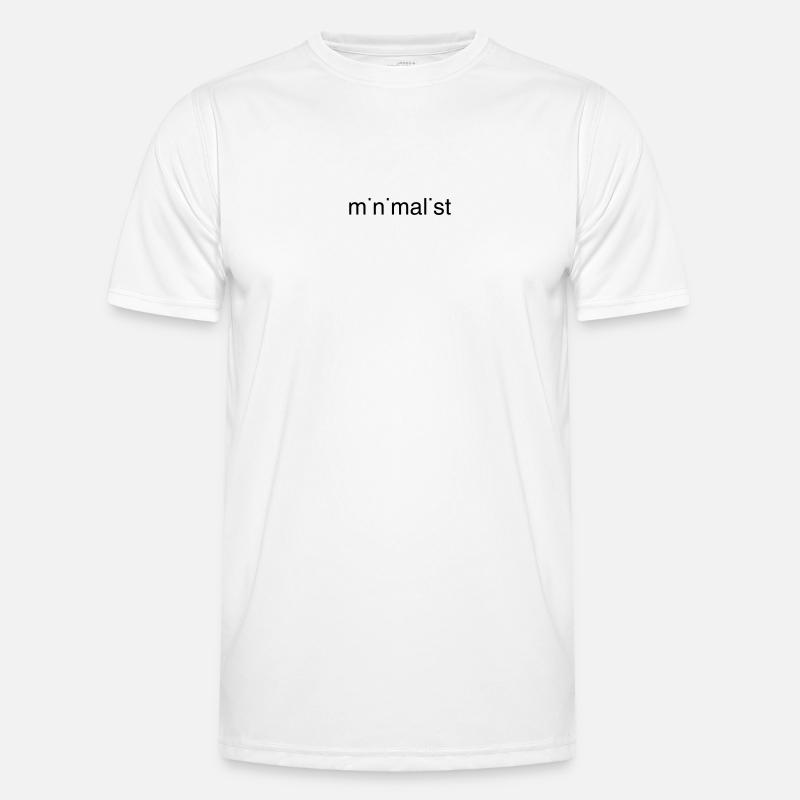 minimalistisch Männer Funktions-T-Shirt