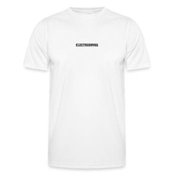 Balançoire électro - T-shirt sport Homme - blanc - Devant - AI Model Male 178 dark (178cm)