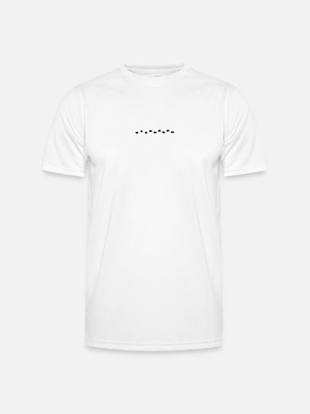 Igel Tapsen - Männer Funktions-T-Shirt - Weiß