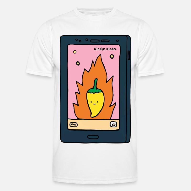 Spicy E-Reader "Kinks" Design | Funny BookT Men's Functional T-Shirt