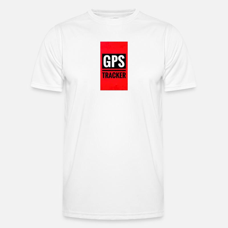 GPS Tracking Poster Style Men's Functional T-Shirt