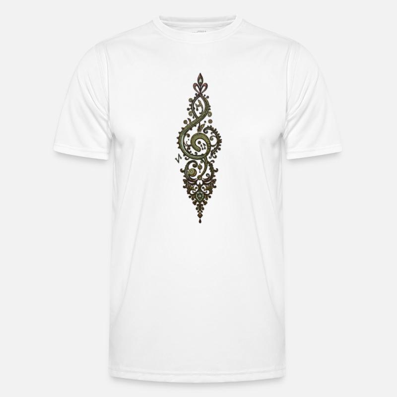 Ornate treble clef Men's Functional T-Shirt
