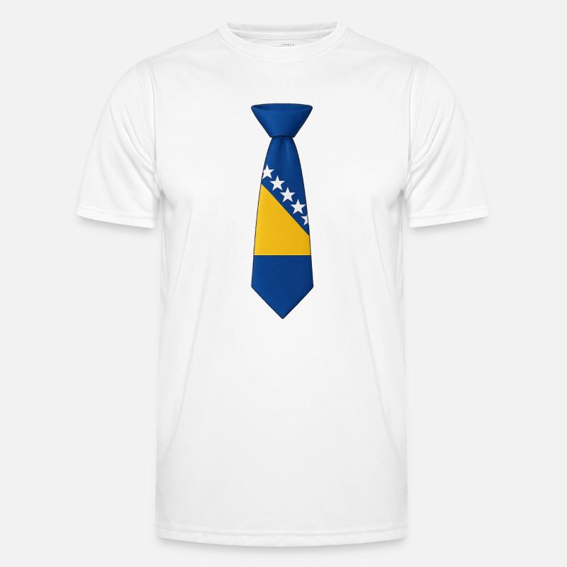 Cravate Bosnie – Conception du drapeau T-shirt sport Homme