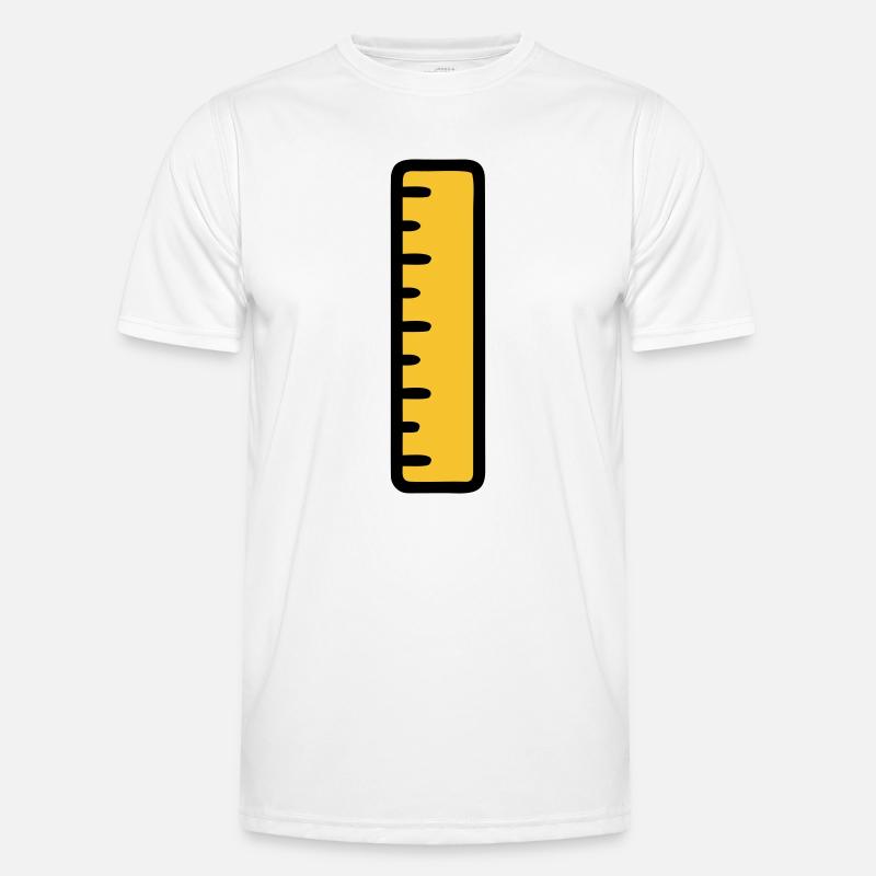 Ruler Math Geometry School - Men's Functional T-Shirt - white