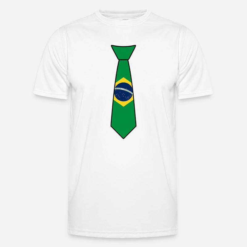 Cravate Brésil – Drapeau T-shirt sport Homme