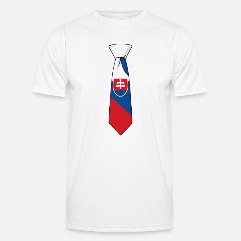 Cravate Slovaquie – Conception du drapeau T-shirt sport Homme