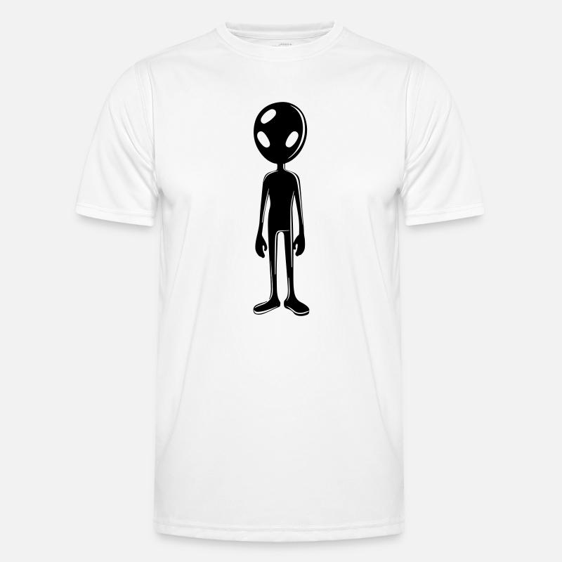 Alien Außerirdischer - Men's Functional T-Shirt - white