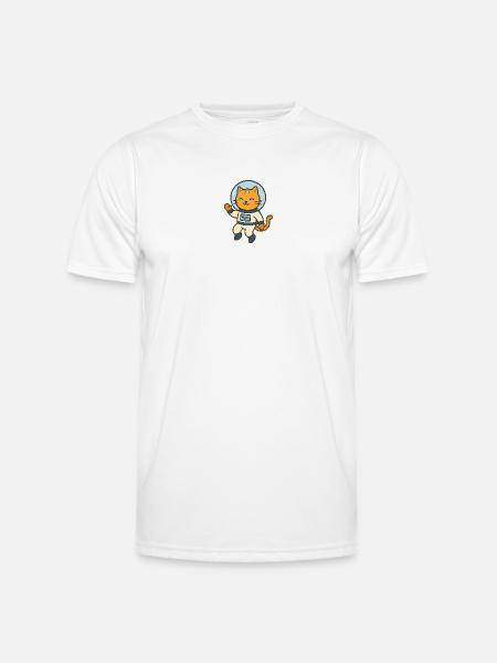 Astrocat - Men's Functional T-Shirt - white