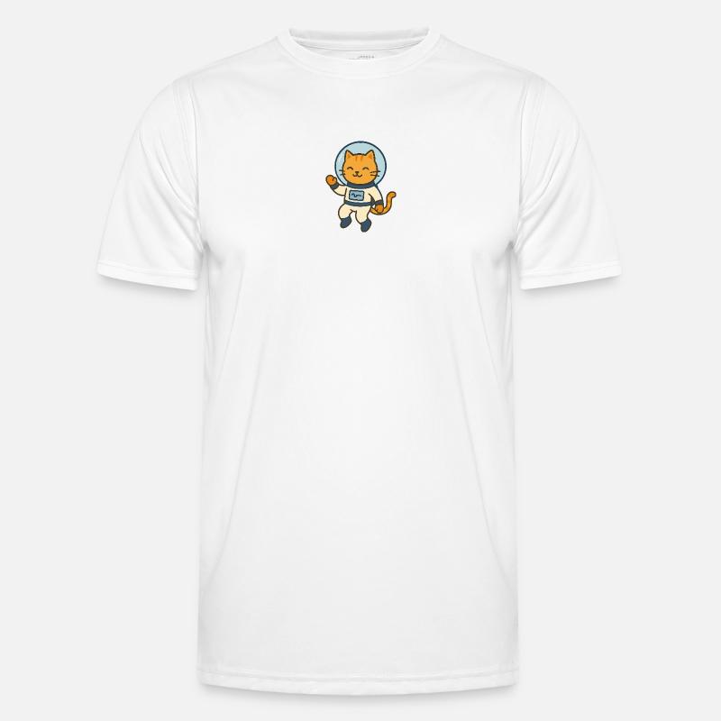 Astrocat - Men's Functional T-Shirt - white