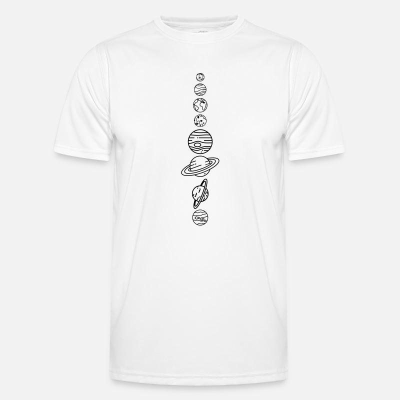 Solar System Planets – Solar System Space - Men's Functional T-Shirt - white
