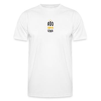 adolescent / enfant / ado / adolescente - T-shirt sport Homme - blanc - Devant - AI Model Male 178 dark (178cm)