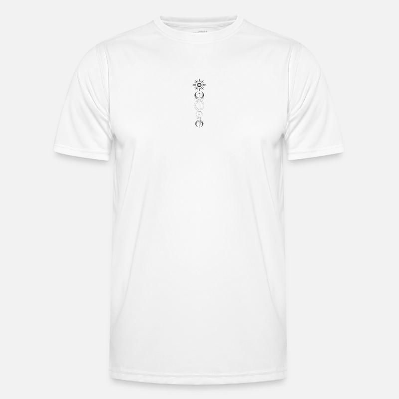 Geometric pattern moon sun Men's Functional T-Shirt