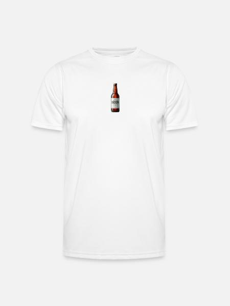 Bier - Männer Funktions-T-Shirt - Weiß