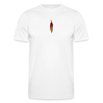 flammen - Männer Funktions-T-Shirt - Weiß - Vorne - AI Model Male 178 dark (178cm)