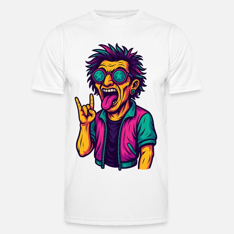 Techno Rave Spruch EDM Party Männer Funktions-T-Shirt