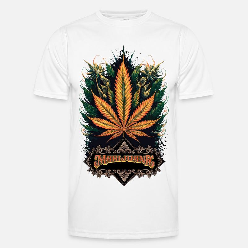 Marijuana Männer Funktions-T-Shirt