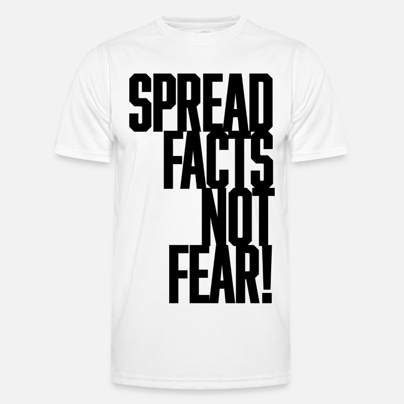 Répandre les faits et non la peur T-shirt sport Homme