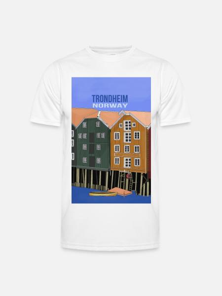 Trondheim Norway - Men's Functional T-Shirt - white